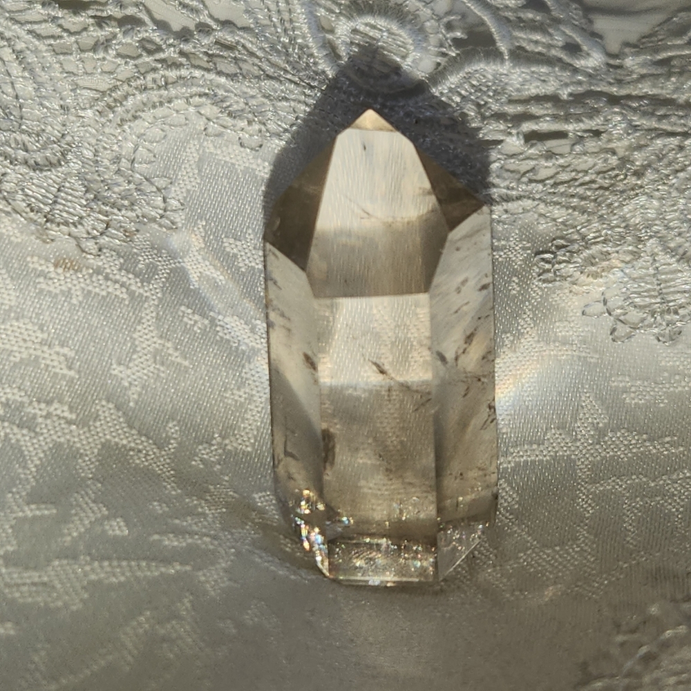 High Quality Champagne Smoky Quartz Tower with Lots of Rainbows